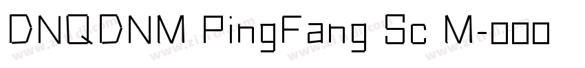DNQDNM PingFang Sc M字体转换